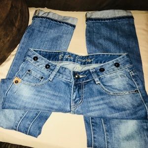 NWOT Cool Suspender Imported Jeans Sz26